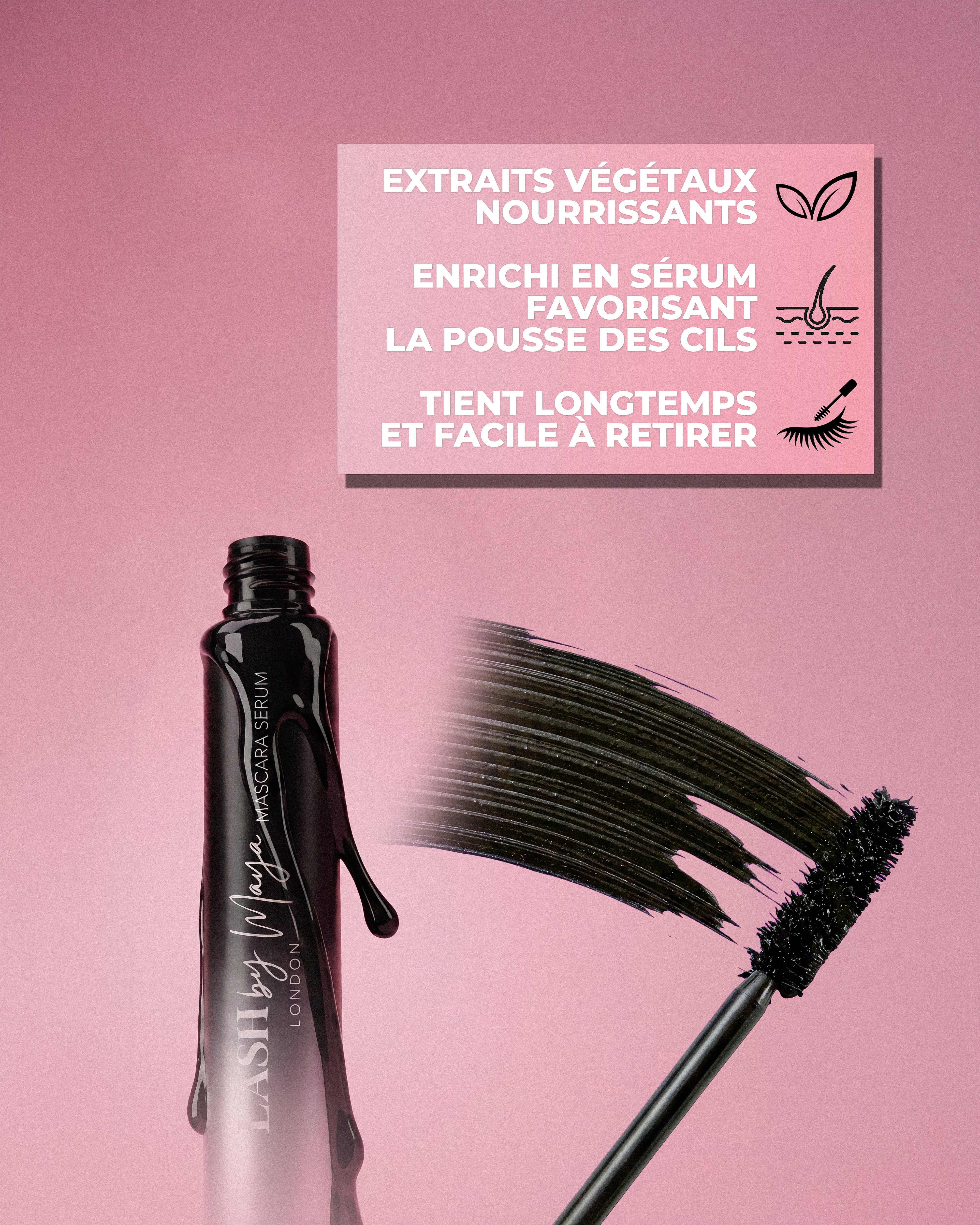 MASCARA INCURVÉ AVEC SÉRUM DE CROISSANCE INFUSÉ